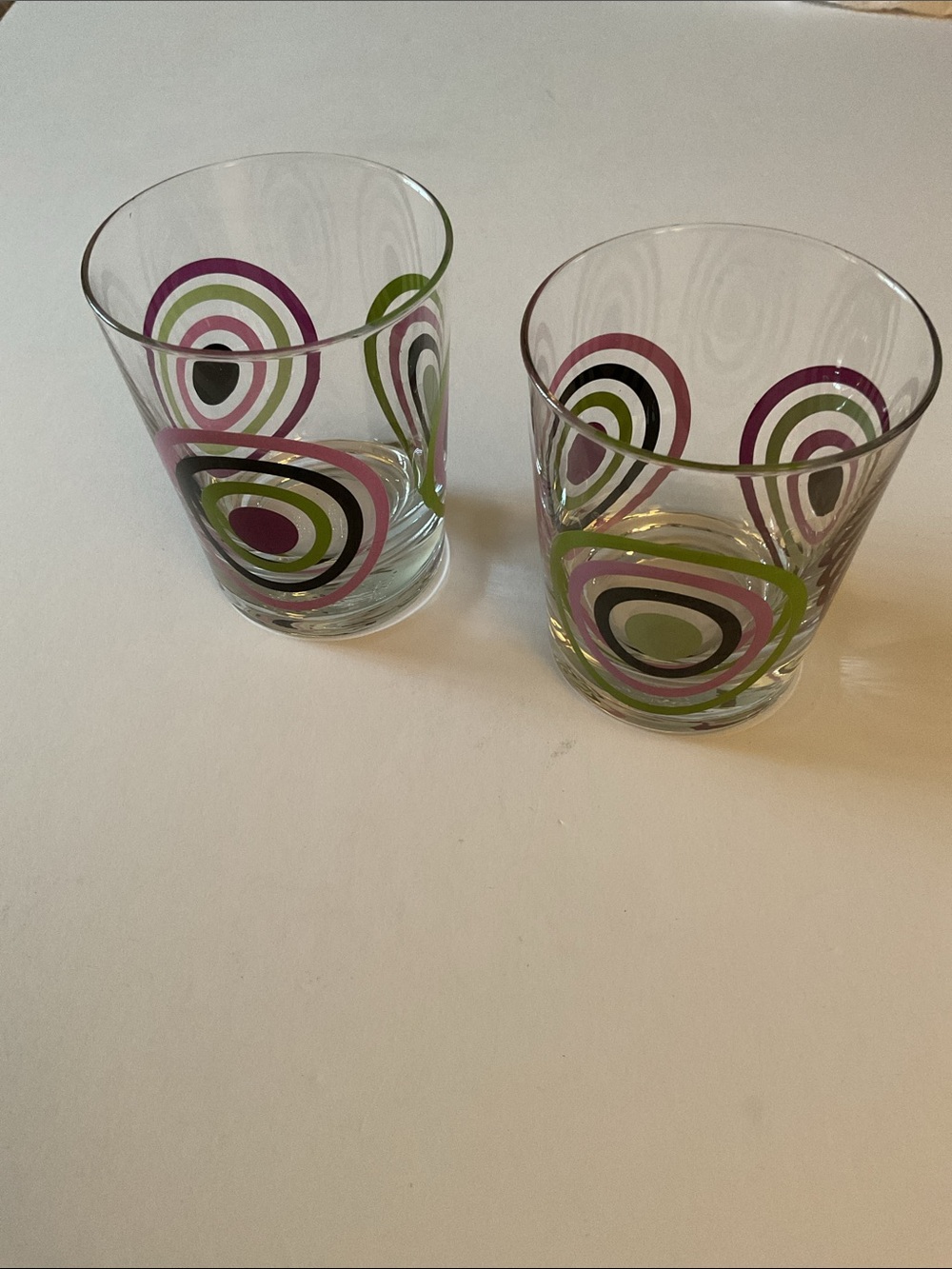 TWO VINTAGE IKEA LOW BALL ROCKS GLASSES PRE-OWNED EXCELLENT